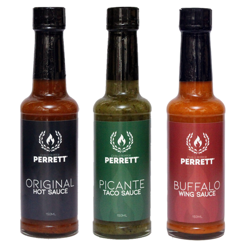 Chilli Pepper Perrett 2021 Hot Sauce Collection Set (3x150ml)