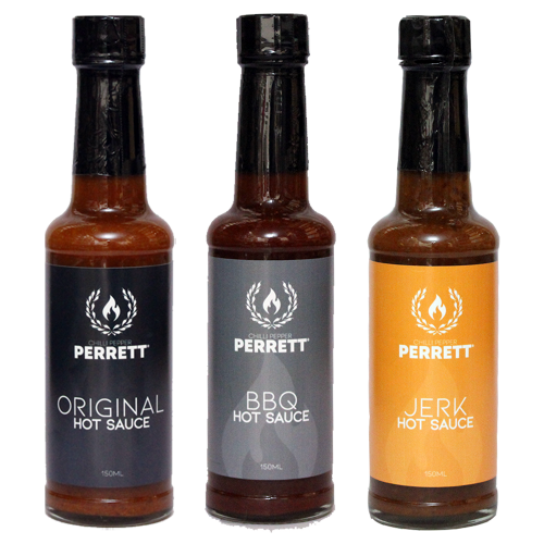Chilli Pepper Perret BBQ Hot Sauce Collection Set (3x 150ml)